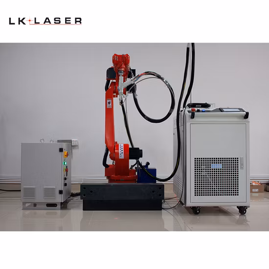 Soldagem de alta velocidade em aço carbono, vários ângulos e direções, máquina robô de soldagem a laser