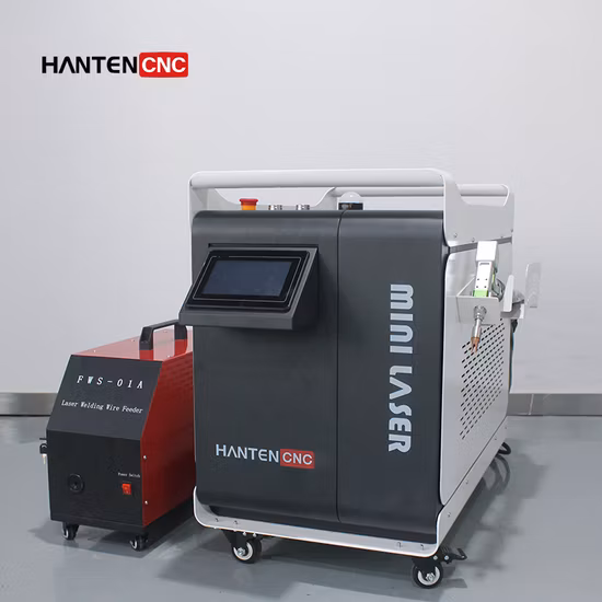 Sistema portátil de máquina de solda a laser com soldagem precisa 1000W 1500W 2000W