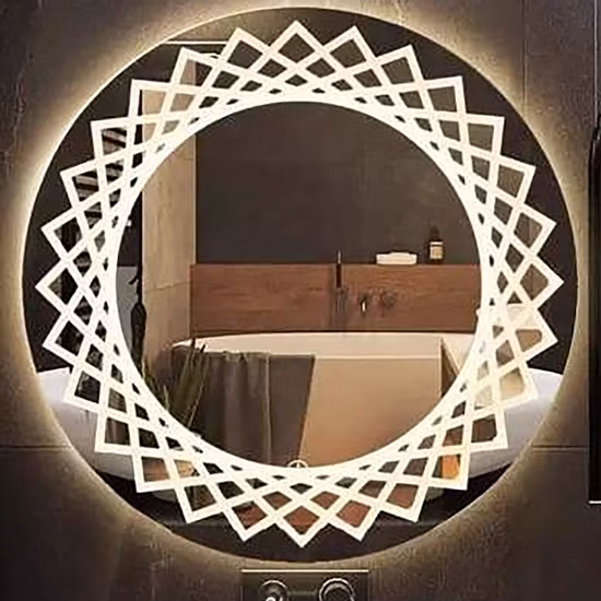 Linha de produção de espelho / Corte de vidro / Jateamento / Lixamento / Afiação / Biselamento / Marcação de gravação a laser / Máquina aplicadora de filme Processo de espelho de banheiro