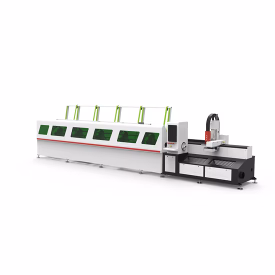 Máquina de corte a laser de fibra CNC de alimentação automática para tubo quadrado redondo